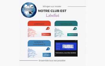 Notre club est labellisé